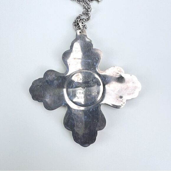 1972 Reed & Barton Sterling Silver Christmas Cross - Picture 6 of 15